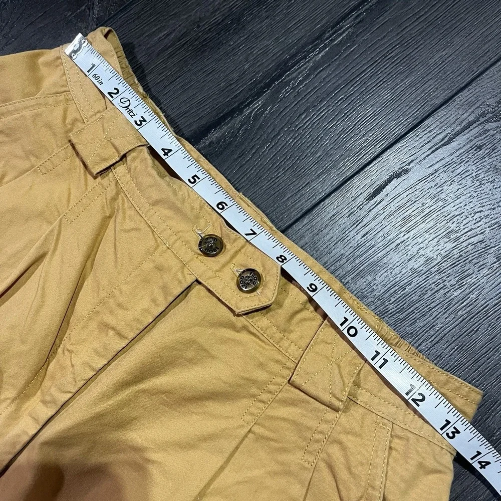Vintage Izod Golf Shorts Womens Sz 10 Pleated  Stretch High Waisted Peach Preppy
